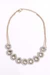 Shop_Dugran By Dugristyle_Gold Plated Stones Sona Sa Asar Necklace With Earring 