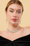 Dugran By Dugristyle_Gold Plated Stones Sona Sa Asar Necklace With Earring _Online