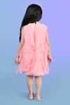 Shop_Toplove_Peach Net Pearls Butterfly Ruffles Dress _at_Aza_Fashions