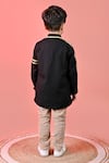 Shop_Toplove_Black Cotton Embroidery Eagle Shirt _at_Aza_Fashions
