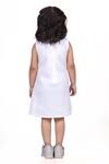Shop_Toplove_White Neoprene Fabric Flowers 3d Floral Fantasy Dress _at_Aza_Fashions