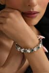 Buy_Swabhimann_Green Stones Polki Kada _at_Aza_Fashions
