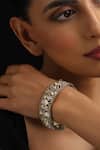Buy_Swabhimann_Gold Plated Polki Kada _at_Aza_Fashions