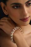 Buy_Swabhimann_Rose Gold Stones Polki Pacheli Kada _at_Aza_Fashions