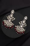 Buy_Swabhimann_Red Victorian Polki Dangler Earrings _Online_at_Aza_Fashions