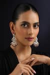 Buy_Swabhimann_Red Victorian Polki Dangler Earrings _at_Aza_Fashions