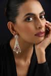 Buy_Swabhimann_Red Polki Dangler Earrings _Online_at_Aza_Fashions