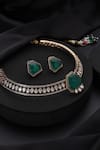 Buy_Swabhimann_Green Emerald Hasli Necklace Set _Online_at_Aza_Fashions