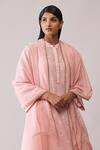Shop_Bunka_Pink Chanderi Embroidery - _at_Aza_Fashions