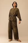 Buy_Bunka_Brown Cotton _at_Aza_Fashions