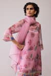 Shop_Bunka_Pink Organza Embroidery Myla Dupatta _at_Aza_Fashions