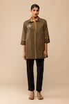 Buy_Bunka_Black Cotton Neela Pant _at_Aza_Fashions