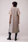 Shop_Bunka_Beige Cotton Collared Rana Dress _at_Aza_Fashions