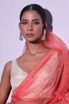Shop_Zaza By Somya_Blue Crystals, Gemstones Moonlight Jewels Earrings _at_Aza_Fashions