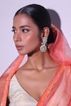 Zaza By Somya_Blue Crystals, Gemstones Moonlight Jewels Earrings _Online_at_Aza_Fashions