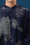 Buy_Countrymade_Blue Embroidery Scattered Pattern Kurta Set _Online_at_Aza_Fashions