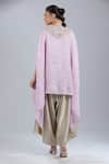 Shop_Prisho_Purple Sequins Round Neck Embroidered Kaftan And Pant Set _at_Aza_Fashions