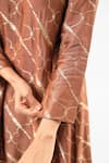 Buy_Amrood_Brown Embroidery Round Neck Kurta And Pant Set 
