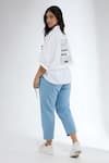 Shop_Krati Jain_White Cotton Collared Anti-fit Shirt _at_Aza_Fashions