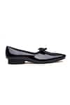 Shutiq_Black Beaulo Slip On Bow Loafers _Online_at_Aza_Fashions
