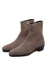 Buy_Shutiq_Brown Jodhpur Cedar Suede Boots _at_Aza_Fashions