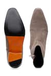 Shop_Shutiq_Brown Jodhpur Cedar Suede Boots _at_Aza_Fashions