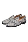 Buy_Shutiq_Gray Prism Leopard Print Loafers _Online_at_Aza_Fashions
