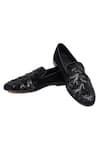Buy_Shutiq_Black Bellona Coal Embellished Loafers _at_Aza_Fashions
