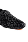 Buy_Shutiq_Black Margarita Coal Pearl Embellished Loafers _Online_at_Aza_Fashions