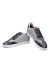 Buy_Shutiq_Gray Pelle Grey Textured Sneakers _at_Aza_Fashions
