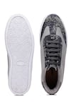 Shop_Shutiq_Gray Pelle Grey Textured Sneakers _at_Aza_Fashions