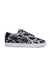 Shutiq_Black Zellona Textured Sneakers _Online_at_Aza_Fashions