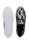 Shop_Shutiq_Black Zellona Leather Textured Sneakers _at_Aza_Fashions