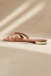 Shop_Sephyr_Beige Aine Genuine Leather Flats _at_Aza_Fashions