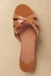 Buy_Sephyr_Beige Aine Genuine Leather Flats _Online_at_Aza_Fashions