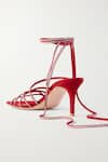 Shop_Sephyr_Red Rhinestones Octavia Suede Stiletto Heels _at_Aza_Fashions