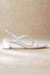 Buy_Sephyr_Silver Tyla Metallic Block Heels _at_Aza_Fashions