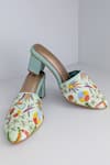 Shop_Azora_Green Embroidery Mint Blooms Heels _Online_at_Aza_Fashions