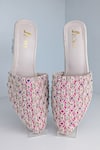 Shop_Azora_Beige Embroidery Designer Lush Heels _at_Aza_Fashions