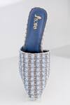 Azora_Blue Muntazir Jacquard Heels _Online_at_Aza_Fashions