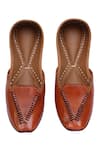 Shop_Kurrbat_Tan Designer Brown Juttis _at_Aza_Fashions