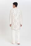 Shop_Abhinav Mishra_Ivory Chanderi Embroidery Heavy Kurta Pant Set _at_Aza_Fashions