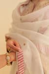 Buy_Sheetal Batra_Ivory Silk Organza Embroidery Round Neck Marwa Chauga Kurta Set _Online_at_Aza_Fashions