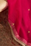Sheetal Batra_Pink Silk Organza Embroidery Round Neck Haayat Kaftan Set _Online_at_Aza_Fashions