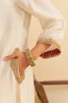 Buy_Sheetal Batra_Ivory Embroidery Round Neck Amaya Kaftan Set _Online_at_Aza_Fashions