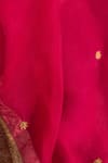 Sheetal Batra_Pink Silk Organza Embroidery V-neck Hiba Kaftan Set _Online_at_Aza_Fashions