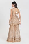 Shop_Abhinav Mishra_Ivory Net Mirrors, Zari, Sequins Salma Sitara Embroidered Kurta Sharara Set _at_Aza_Fashions