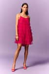 Buy_Emblaze_Pink Tulle Round Neck Layered Dress _at_Aza_Fashions
