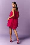 Shop_Emblaze_Pink Tulle Round Neck Layered Dress _at_Aza_Fashions