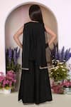 Shop_Petite Pomme_Black Polyester Sequins, Embroidery Kurta Set _at_Aza_Fashions